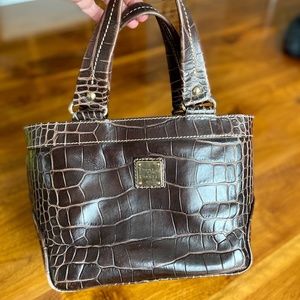 Dooney & Bourke Brown Croco Tote